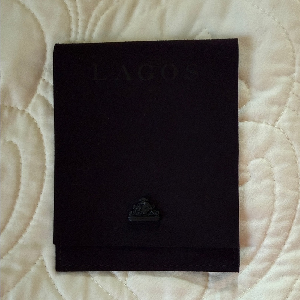 LAGOS Purple Velvet Jewelry Folio with Decorative Emblem